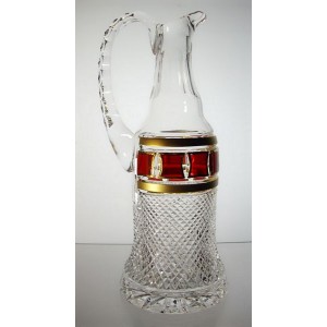 Crystal jug 0.9l. Red Gold.