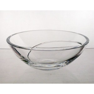 Crystal bowl 23cm. Spiral Collection.