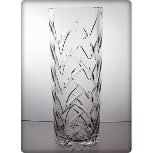 Crystal Vase 30cm. Meadow decoration.