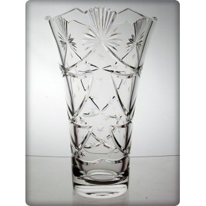 Crystal vase 30cm. Christmas decoration.