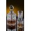 Whiskey decanter set with 2 glasses. Bohemia Crystal.