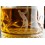 Whisky glasses with a golf motif. Box of two.