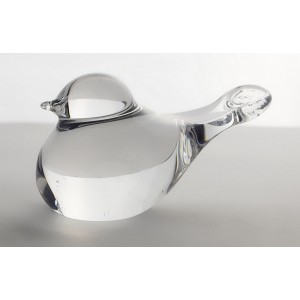 Bird figurine in crystal. Size : 7cm.
