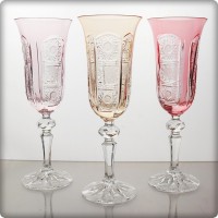 Replacement multi-coloured Champagne glass.