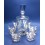 Whiskey decanter set with 6 glasses. Modern decoration.