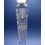 Crystal candlestick. 23cm.