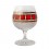 Box of 6 Cognac glasses. Red Gold Collection.