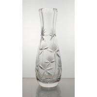 Vase en cristal 18cm. Décoration fleur.