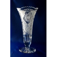 Vase à pied en cristal 25cm. Décoration Fantasia.
