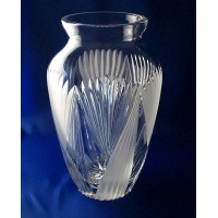 Vase en cristal 26cm. Décoration Contraste.