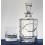 Crystal whisky decanter 0.75l. Spiral Collection.