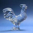 Rooster figurine in crystal. Size : 13cm.